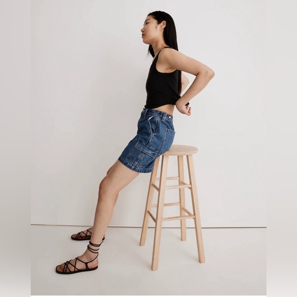 NWT - Madewell Small The Tailored Crop Tank in Sleekhold - Picture 4 of 6